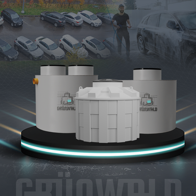 Oil separators for open gas stations, car washes, parking lots (200x mud pit)